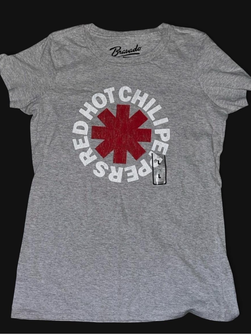 NWT Bravado Red Hot Chili Peppers Gray Band Tee size L